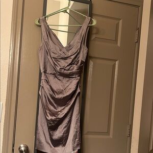 Elegant Gray Sleeveless Dress